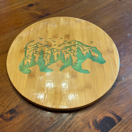 Bear in Nature Lazy Susan